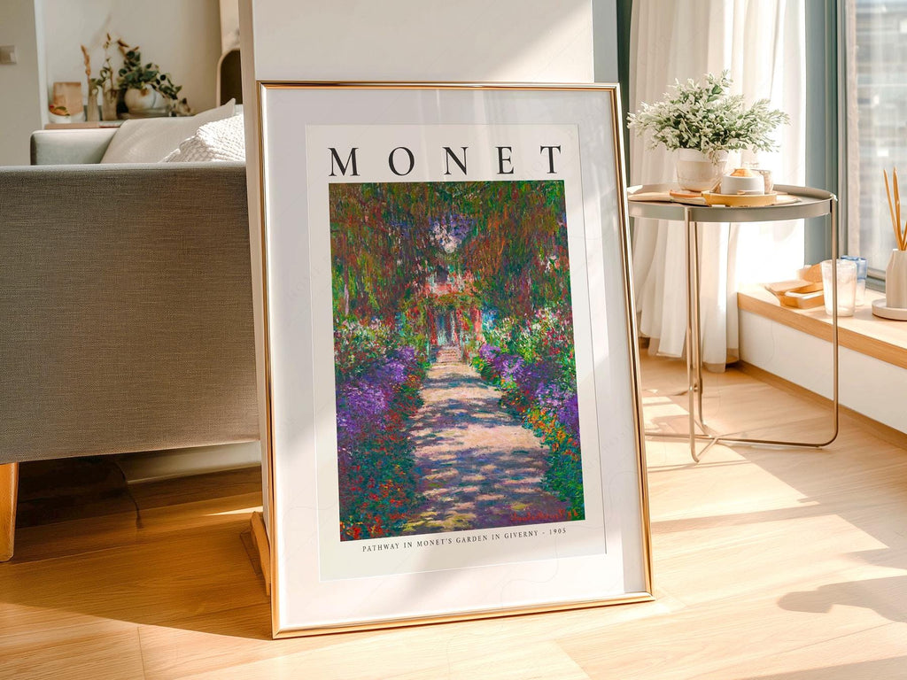 Claude Monet Pathway in Monet's Garden at Giverny Print – Floral Wall Art