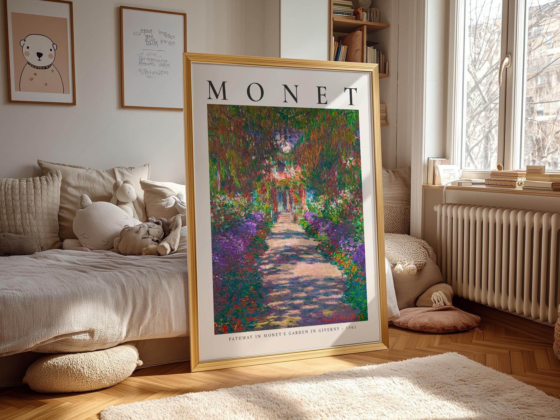 Claude Monet Pathway in Monet's Garden at Giverny Print – Floral Wall Art