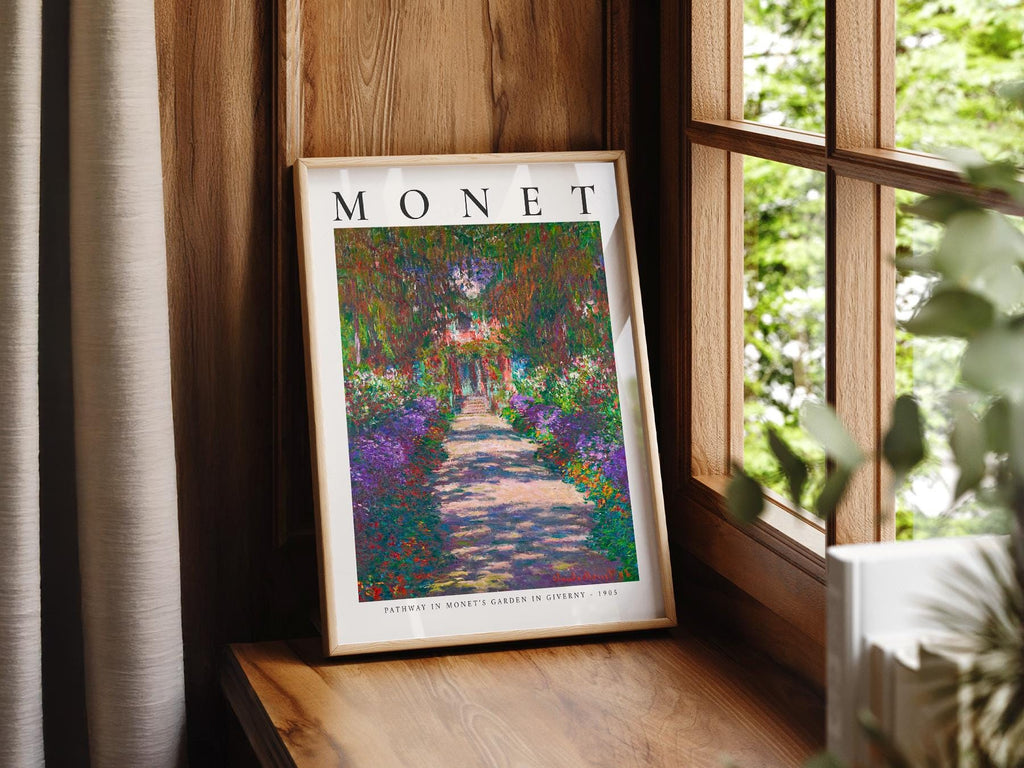 Claude Monet Pathway in Monet's Garden at Giverny Print – Floral Wall Art