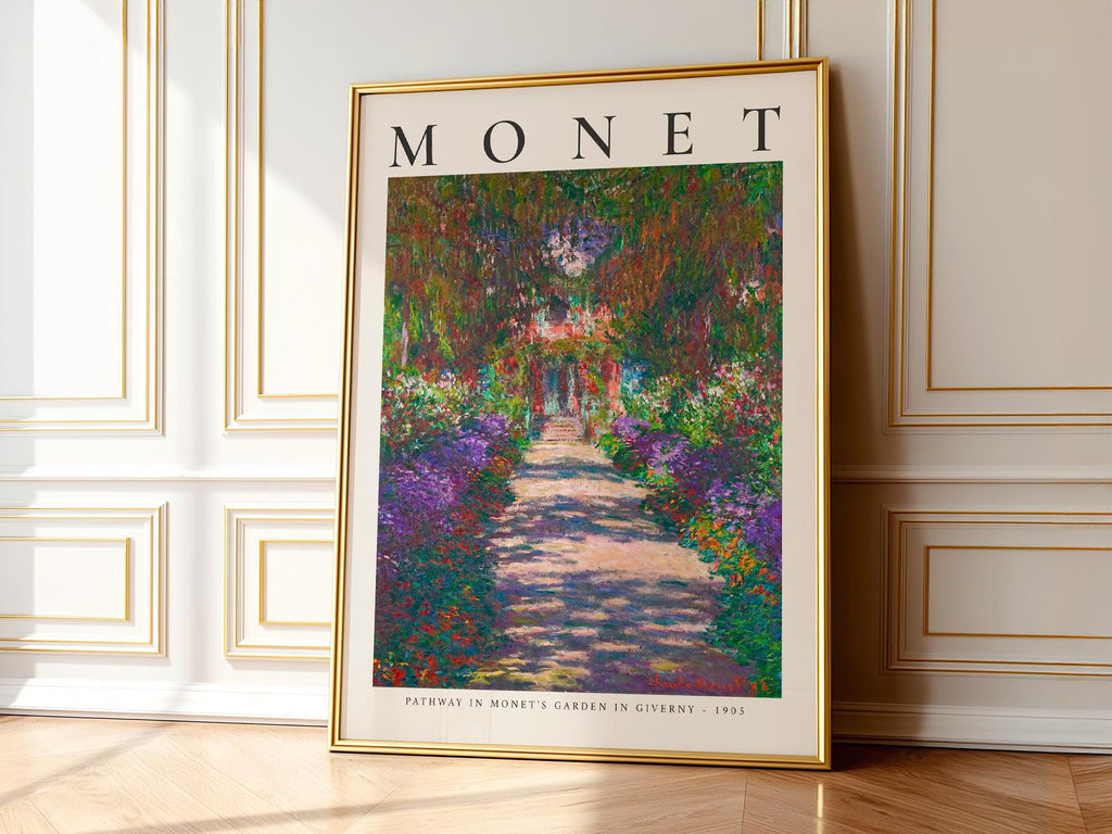 Claude Monet Pathway in Monet's Garden at Giverny Print – Floral Wall Art