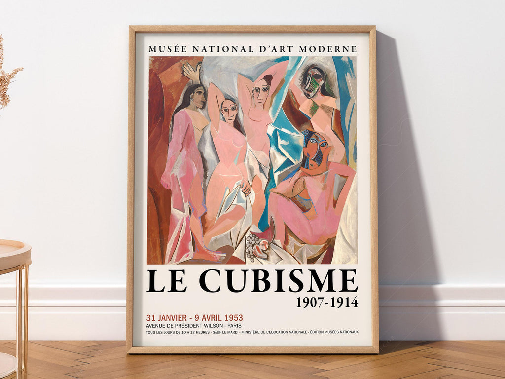 Picasso Les Demoiselles d'Avignon Print – Cubism Exhibition Poster
