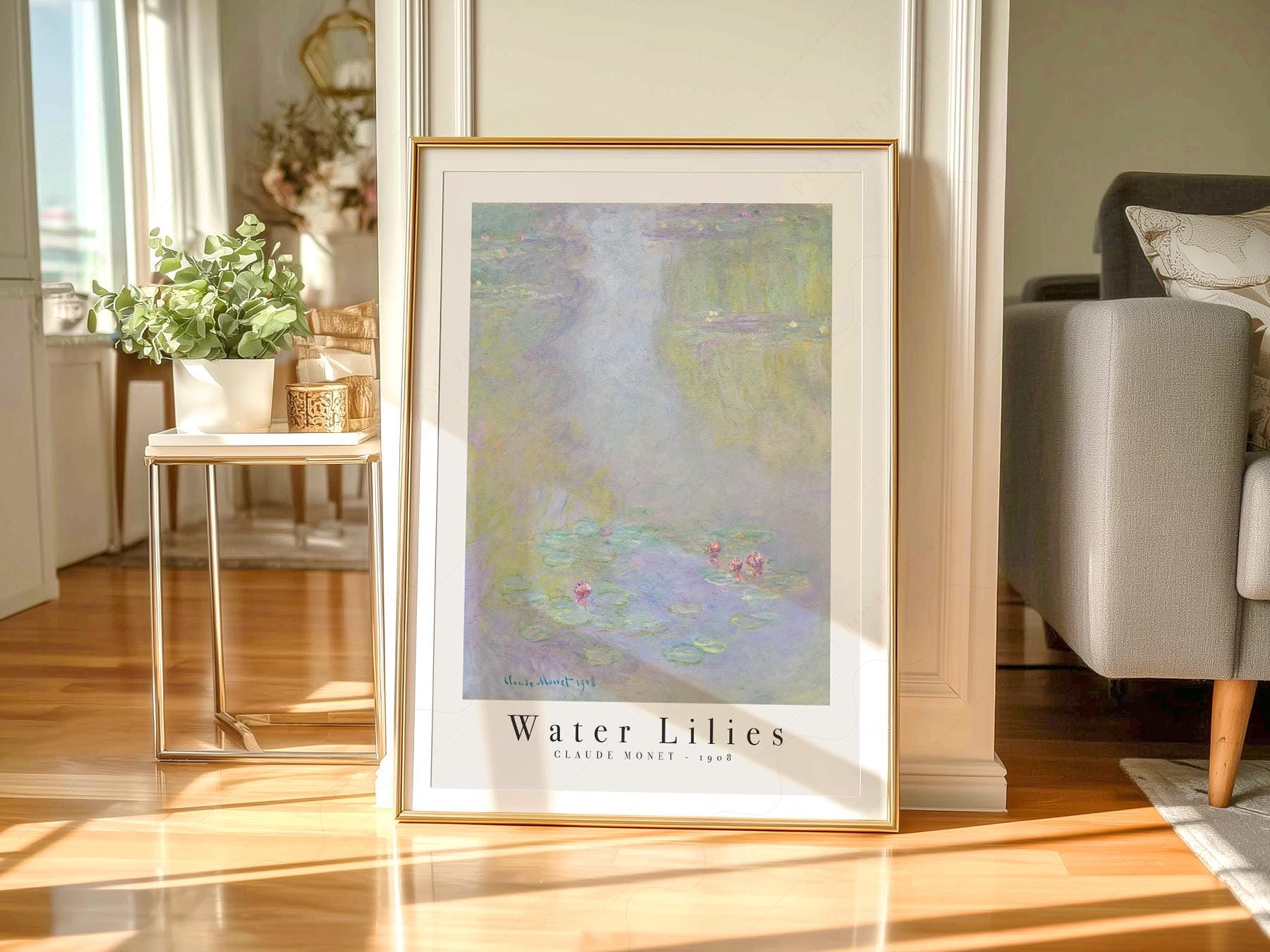 Claude Monet Water Lilies 1908 Art Print – Classic Wall Decor Poster