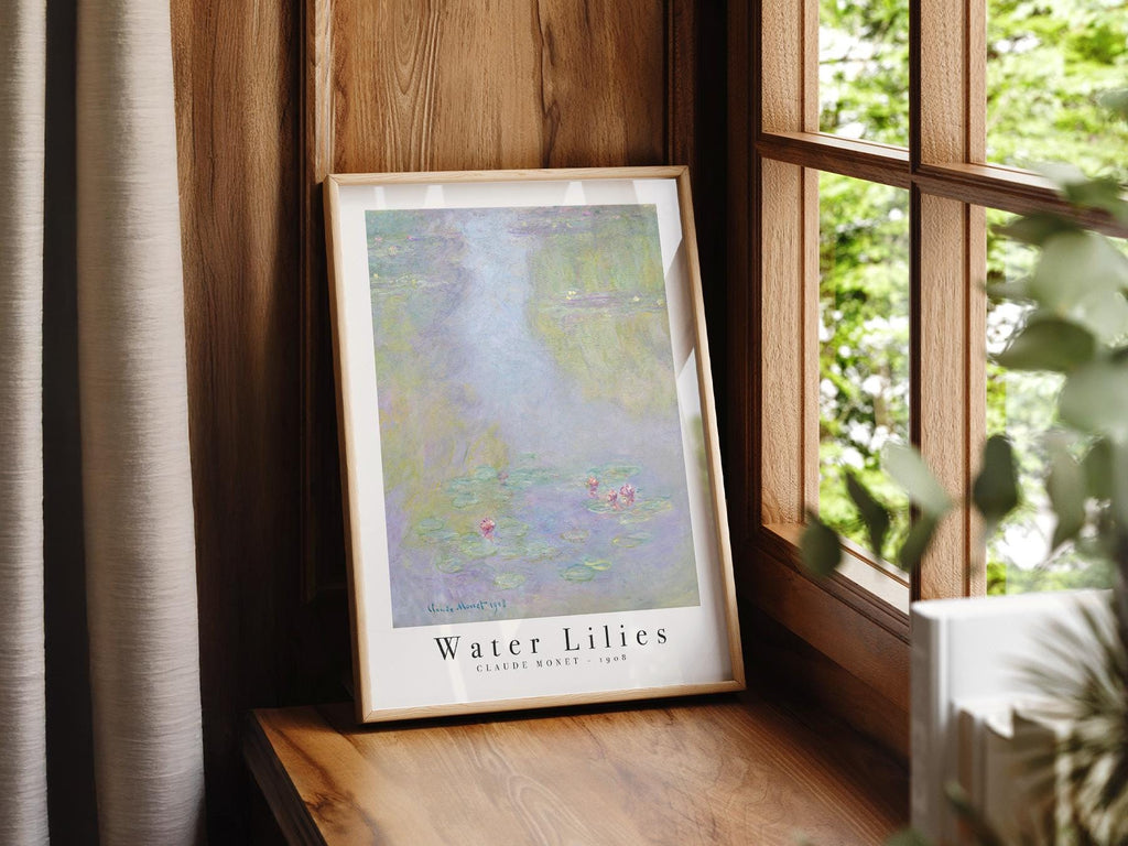 Claude Monet Water Lilies 1908 Art Print – Classic Wall Decor Poster