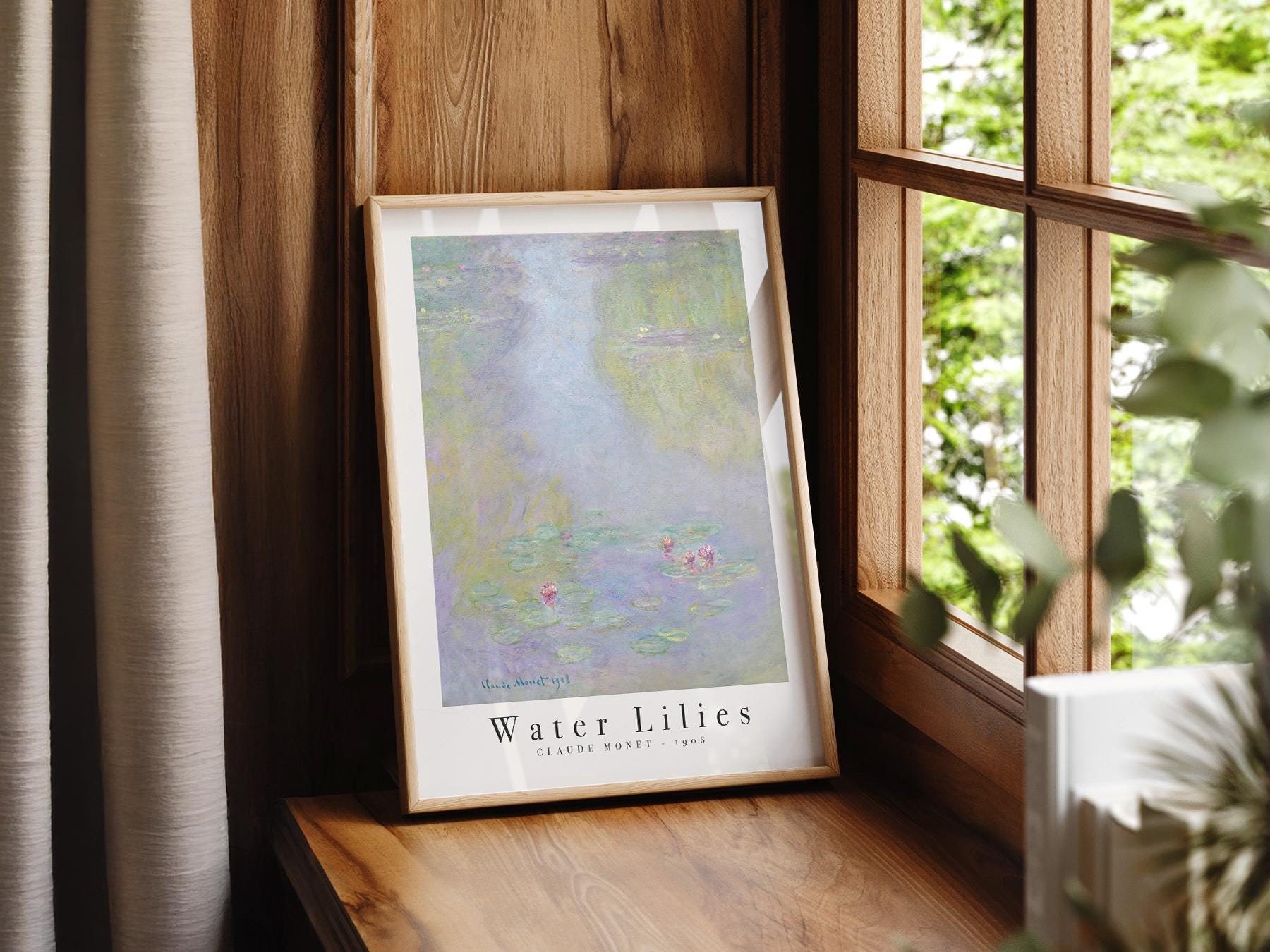 Claude Monet Water Lilies 1908 Art Print – Classic Wall Decor Poster