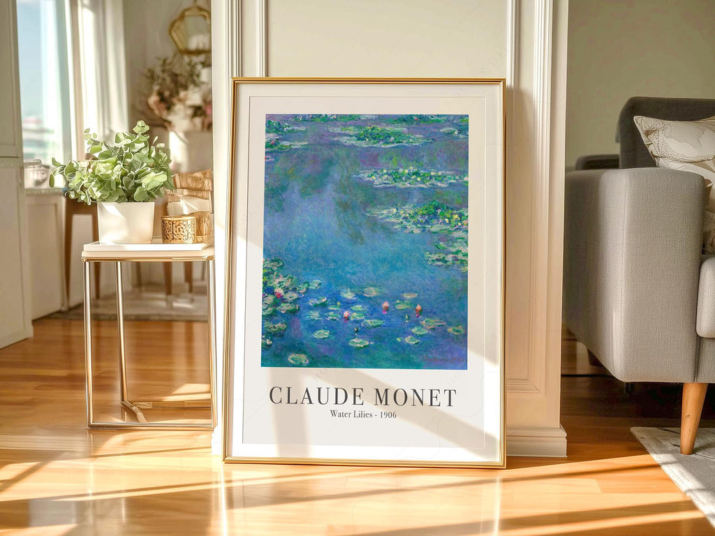 Claude Monet Water Lilies 1906 Art Print – Classic Wall Decor Poster