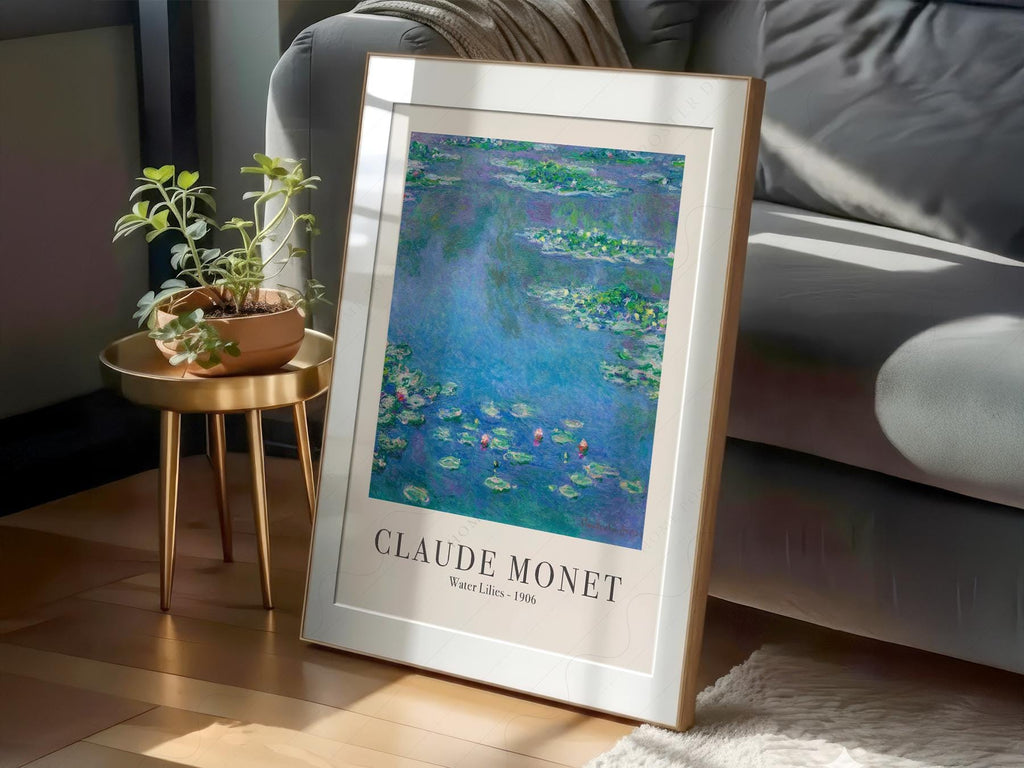 Claude Monet Water Lilies 1906 Art Print – Classic Wall Decor Poster