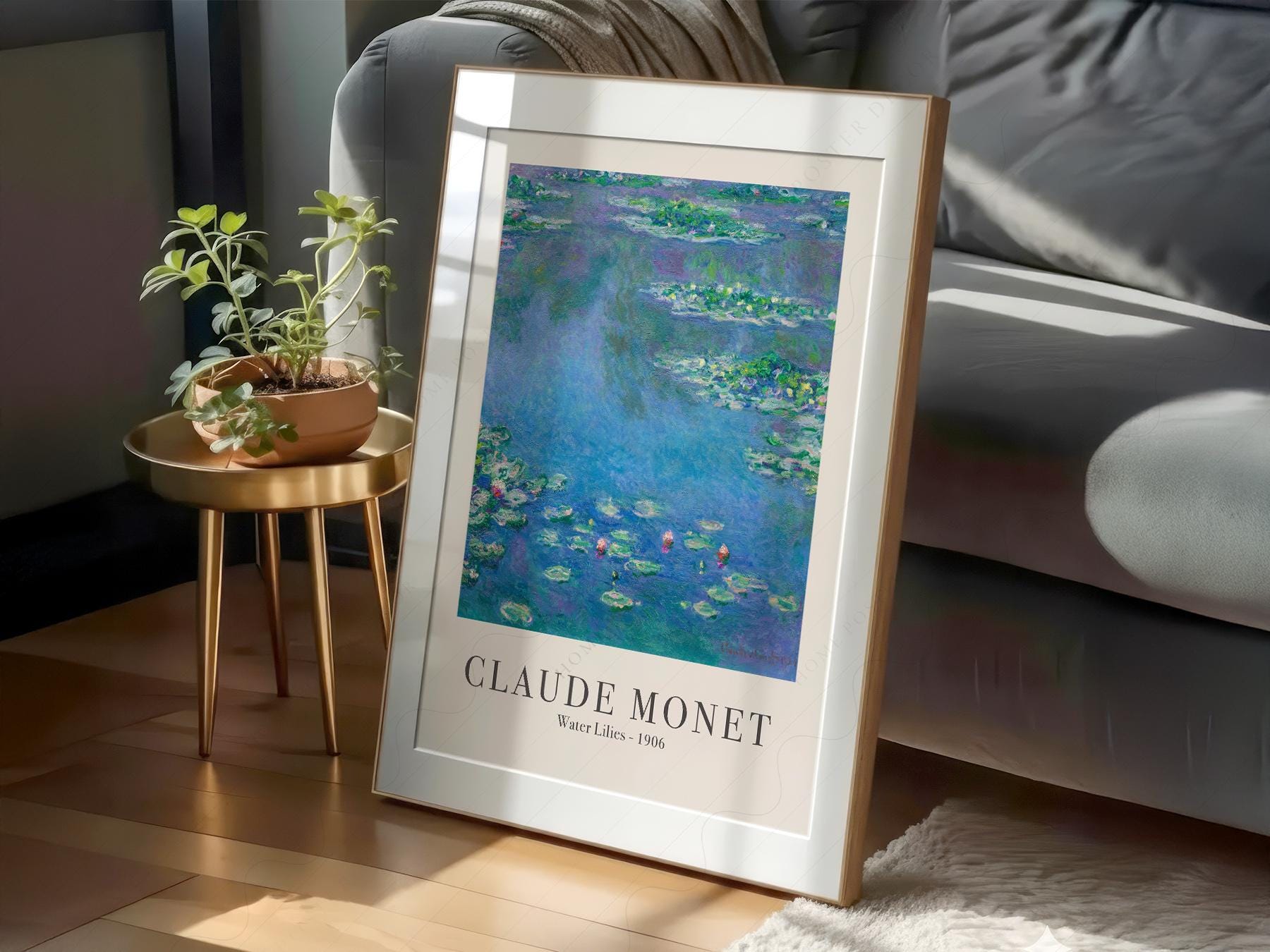 Claude Monet Water Lilies 1906 Art Print – Classic Wall Decor Poster