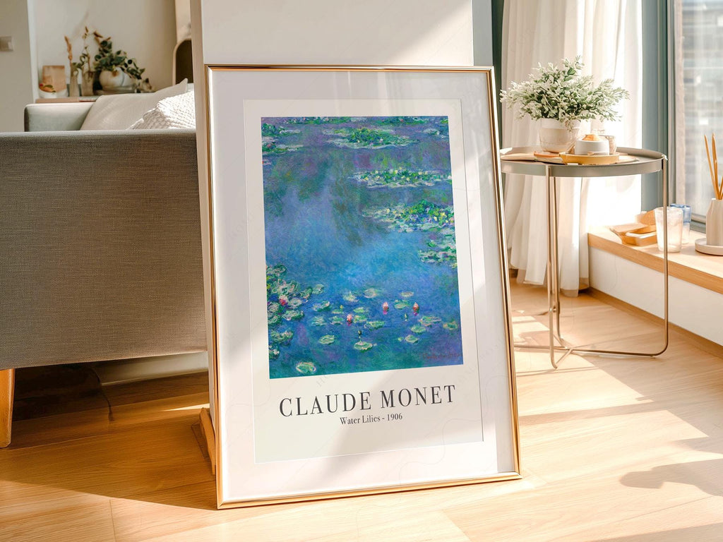 Claude Monet Water Lilies 1906 Art Print – Classic Wall Decor Poster
