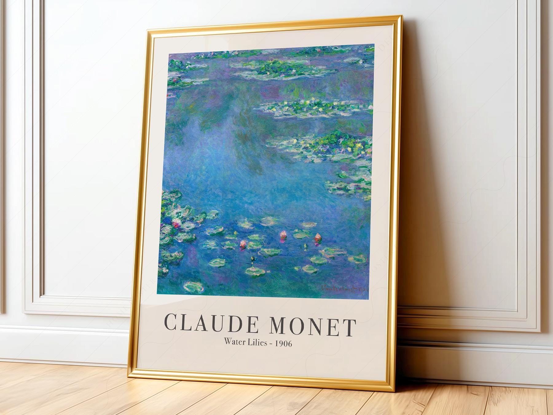 Claude Monet Water Lilies 1906 Art Print – Classic Wall Decor Poster