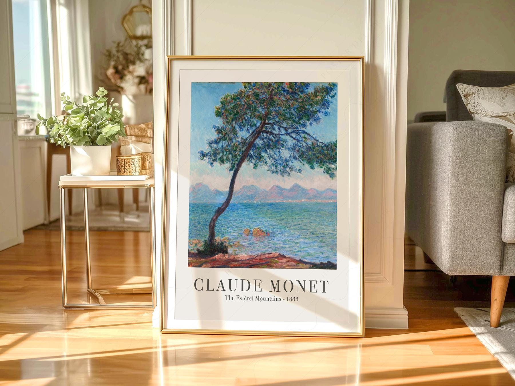 Claude Monet The Estérel Mountains Art Print – French Riviera Wall Art