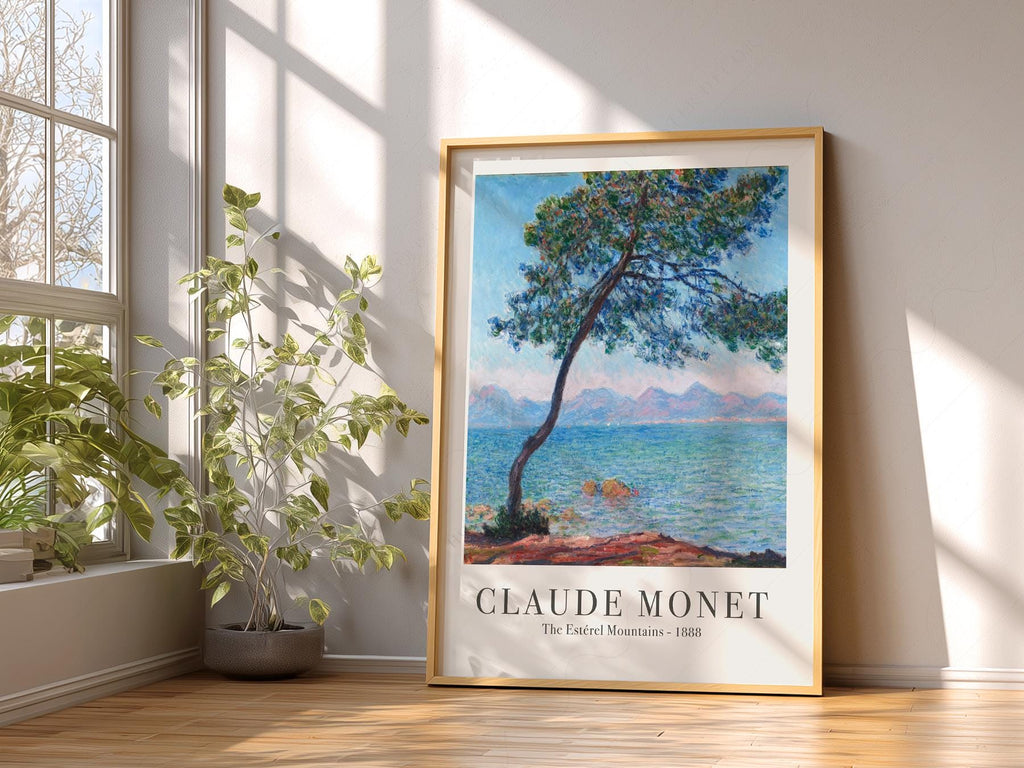 Claude Monet The Estérel Mountains Art Print – French Riviera Wall Art