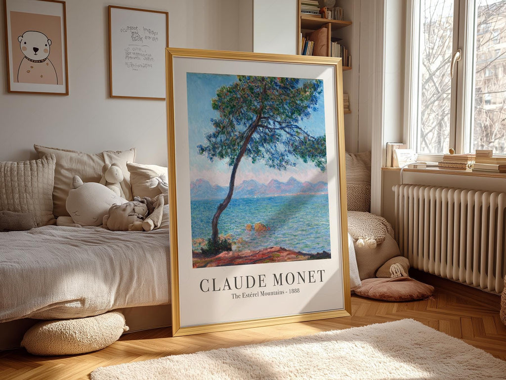 Claude Monet The Estérel Mountains Art Print – French Riviera Wall Art