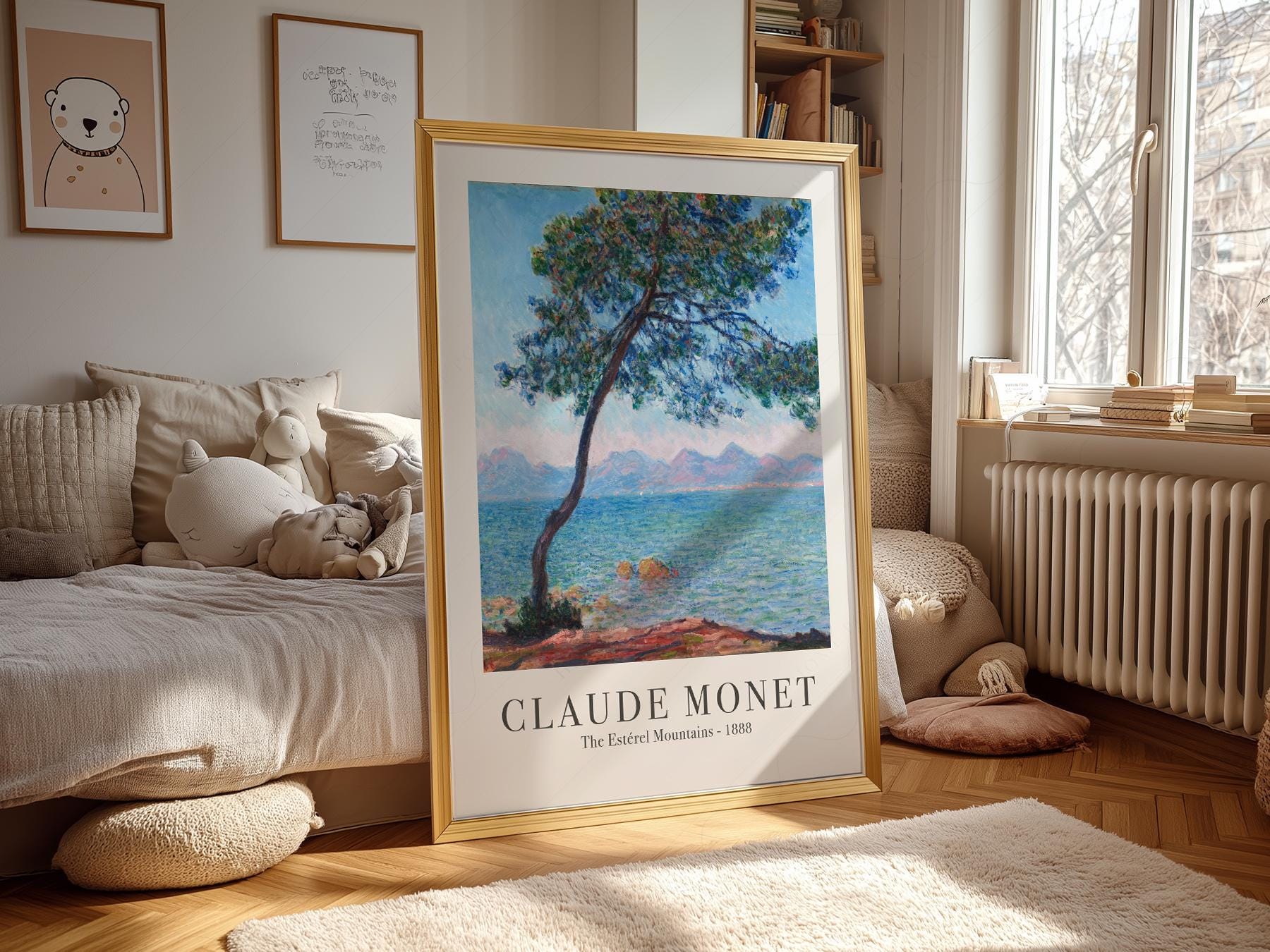 Claude Monet The Estérel Mountains Art Print – French Riviera Wall Art
