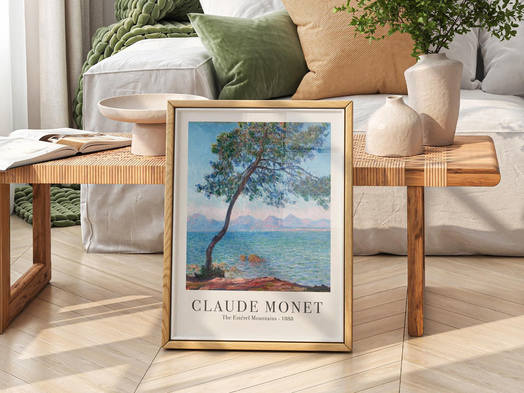 Claude Monet The Estérel Mountains Art Print – French Riviera Wall Art