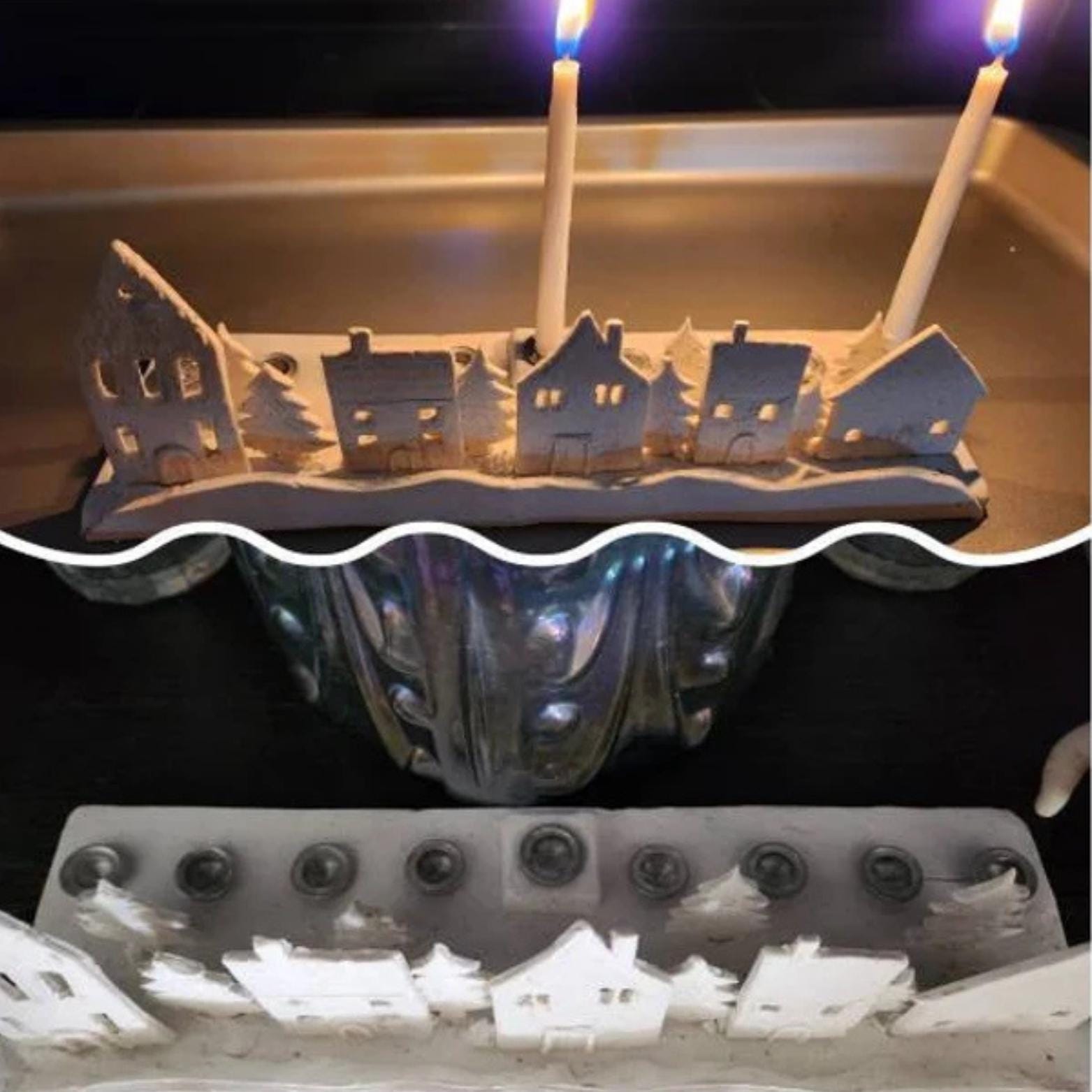 Aluminum Menorah Candle Cups – DIY Hanukkah Craft Kit (Set of 10)