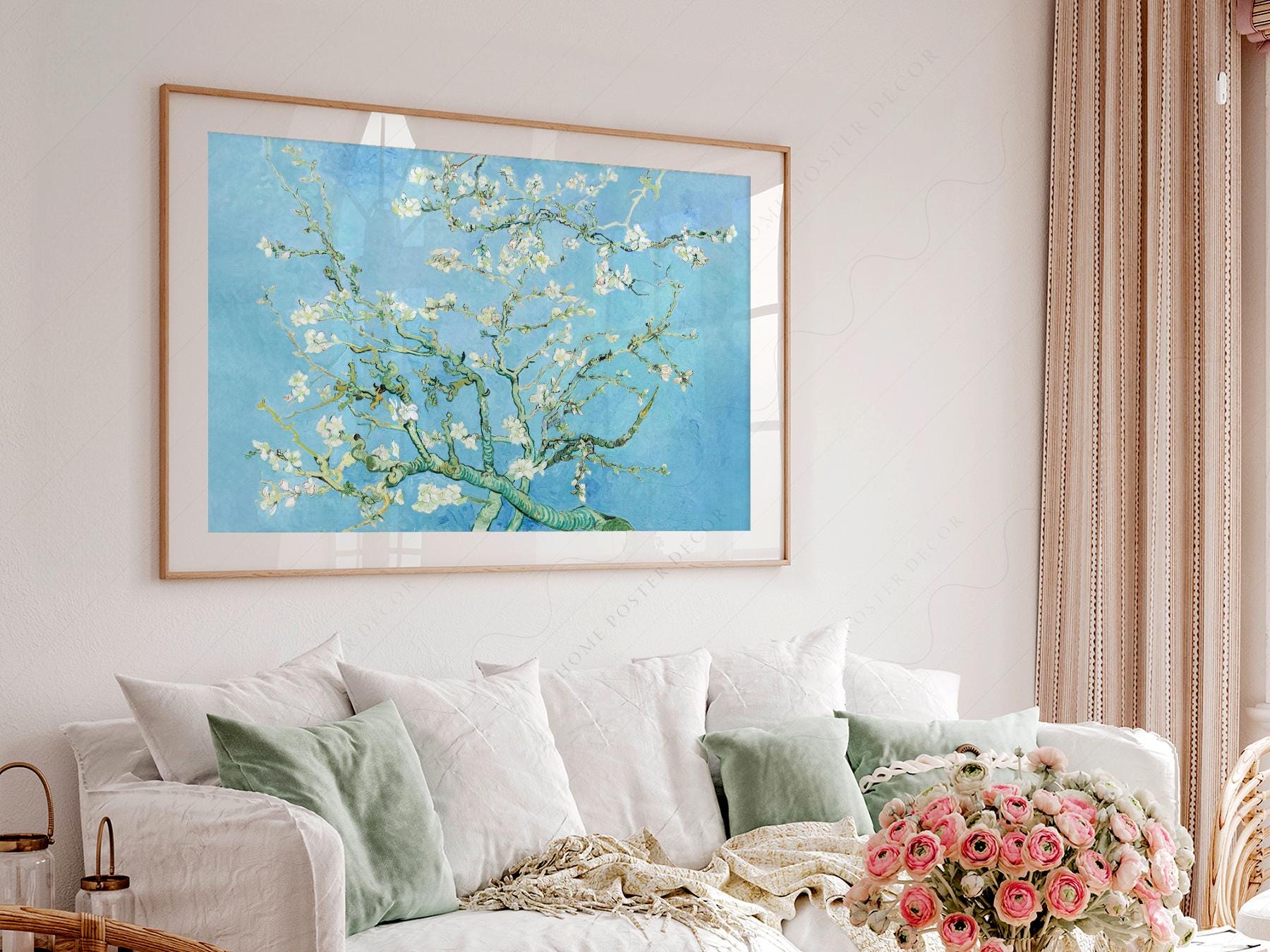 Van Gogh Almond Blossom Print – Famous Painting Wall Art Poster