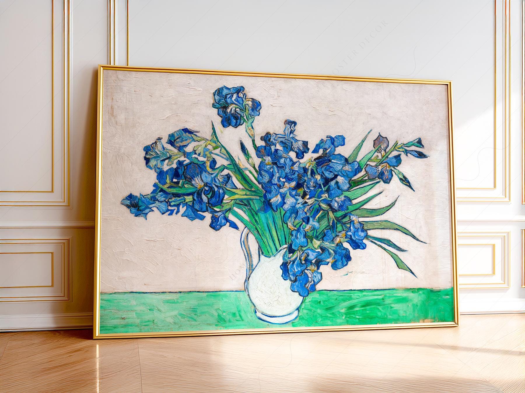Vincent van Gogh Irises Art Print – Famous Painting Floral Wall Decor