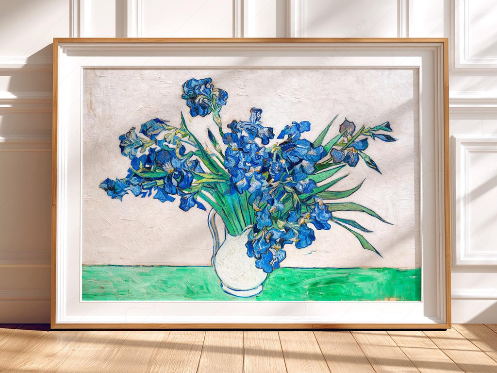 Vincent van Gogh Irises Art Print – Famous Painting Floral Wall Decor