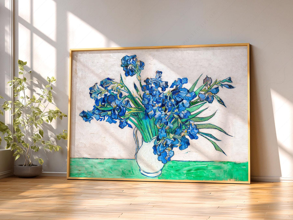 Vincent van Gogh Irises Art Print – Famous Painting Floral Wall Decor