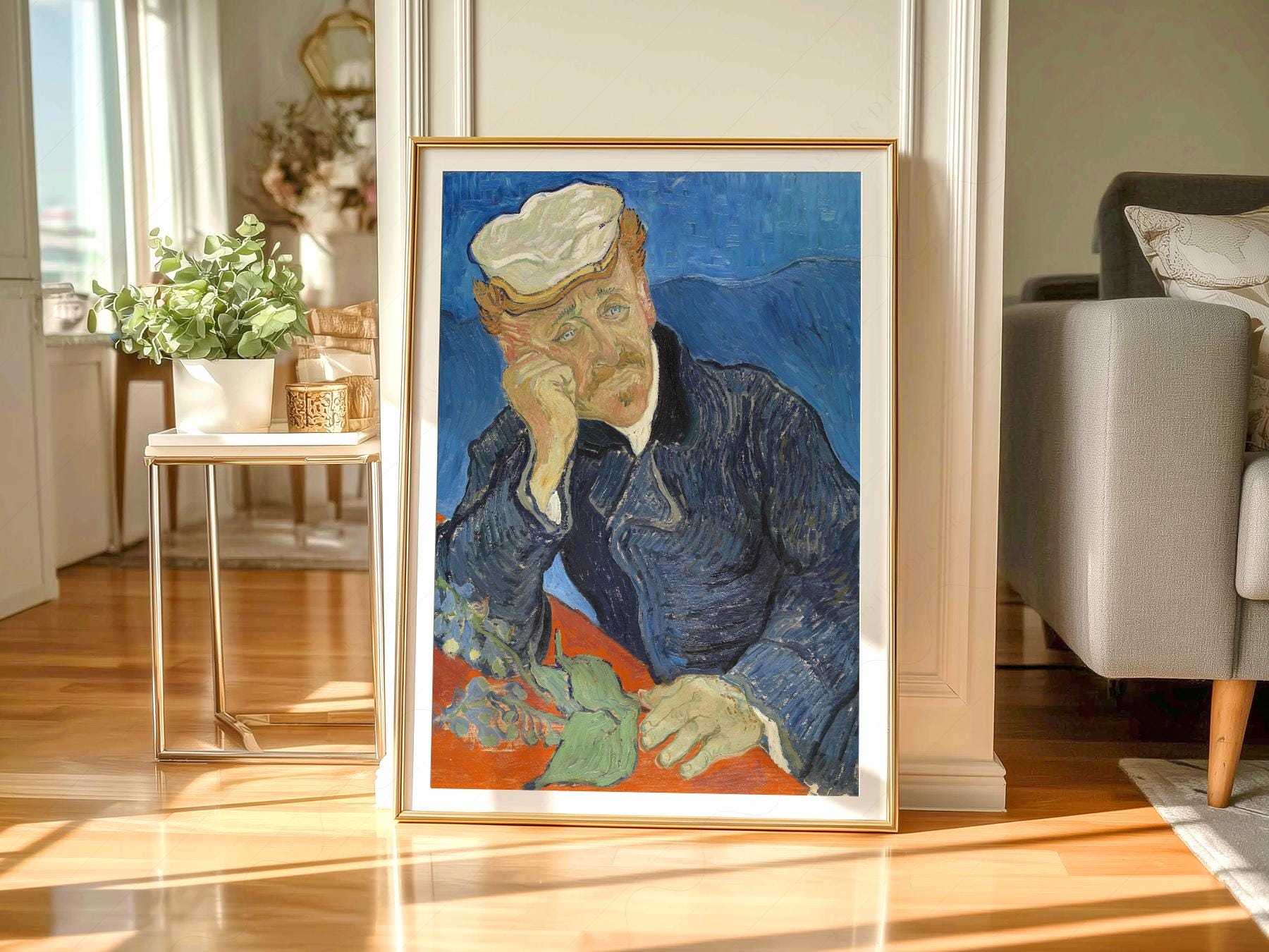 Vincent Van Gogh Portrait of Dr. Gachet Print – Famous Painting Wall Art