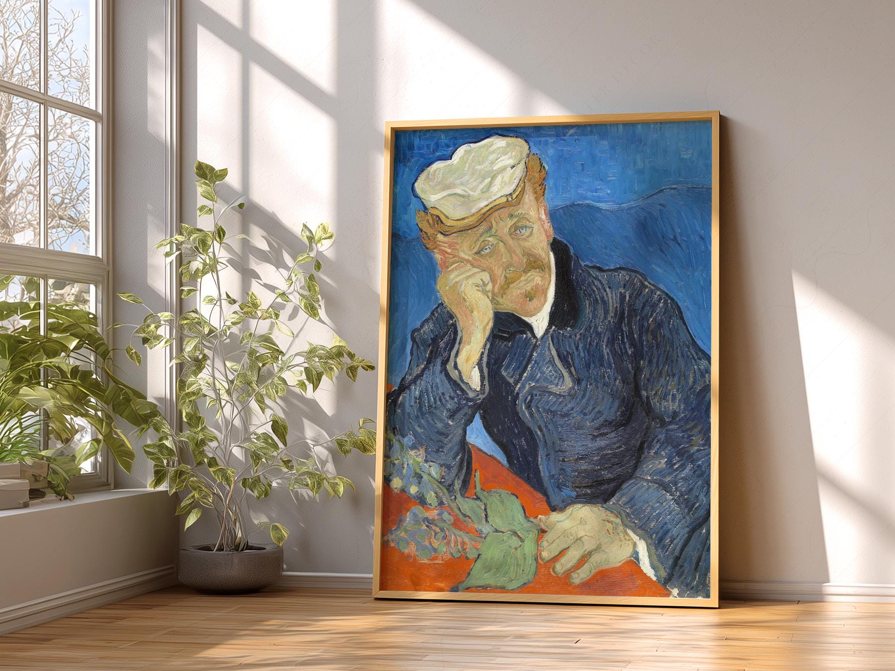 Vincent Van Gogh Portrait of Dr. Gachet Print – Famous Painting Wall Art