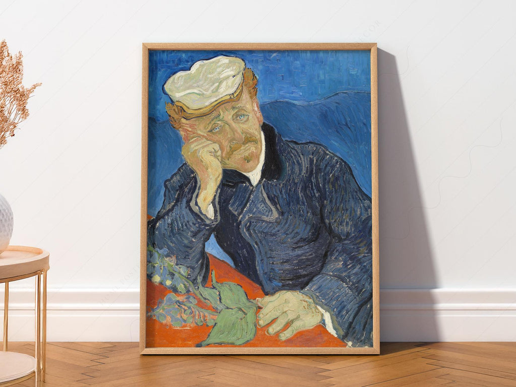 Vincent Van Gogh Portrait of Dr. Gachet Print – Famous Painting Wall Art
