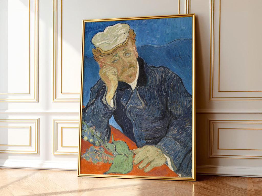 Vincent Van Gogh Portrait of Dr. Gachet Print – Famous Painting Wall Art