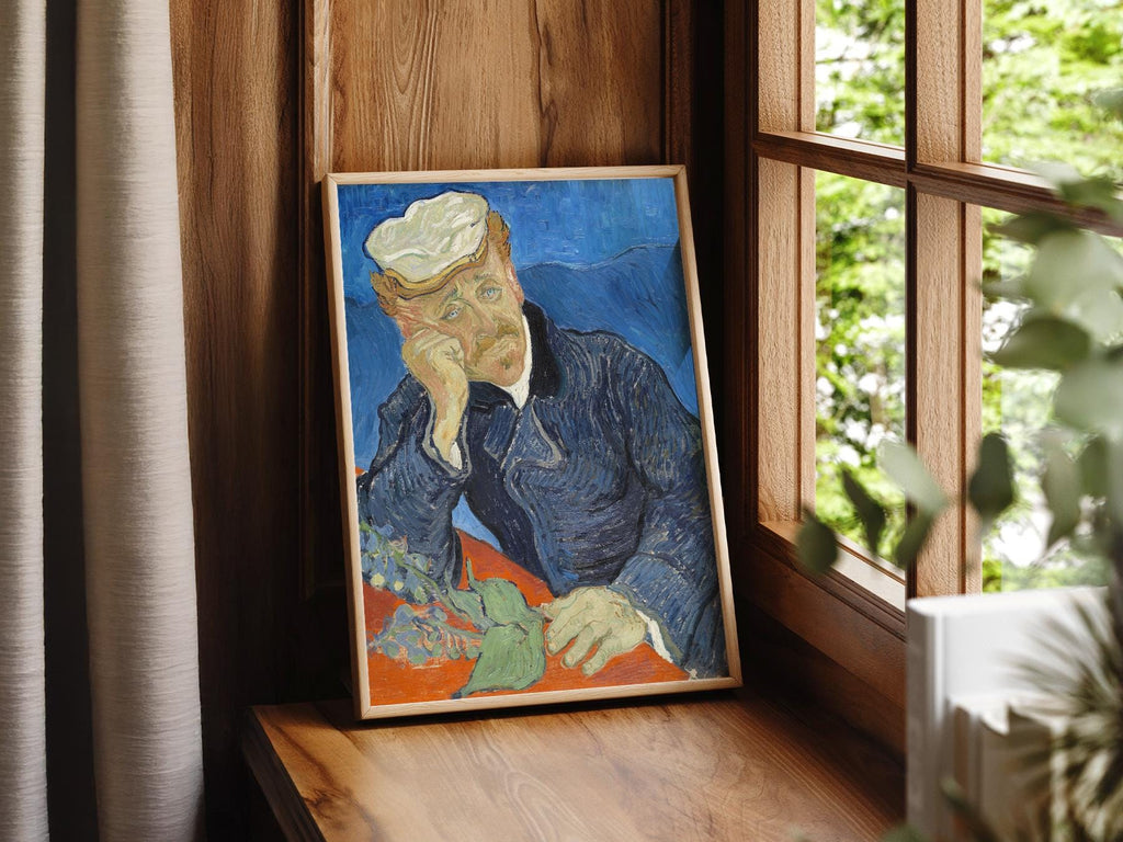 Vincent Van Gogh Portrait of Dr. Gachet Print – Famous Painting Wall Art