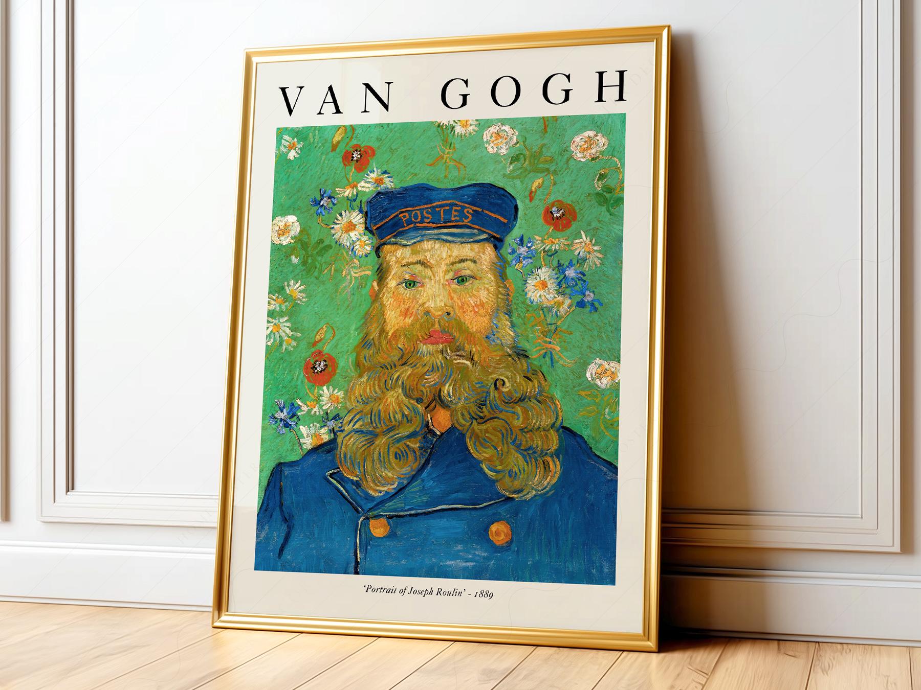 Van Gogh Portrait of Joseph Roulin Art Print – Famous Painting Wall Decor