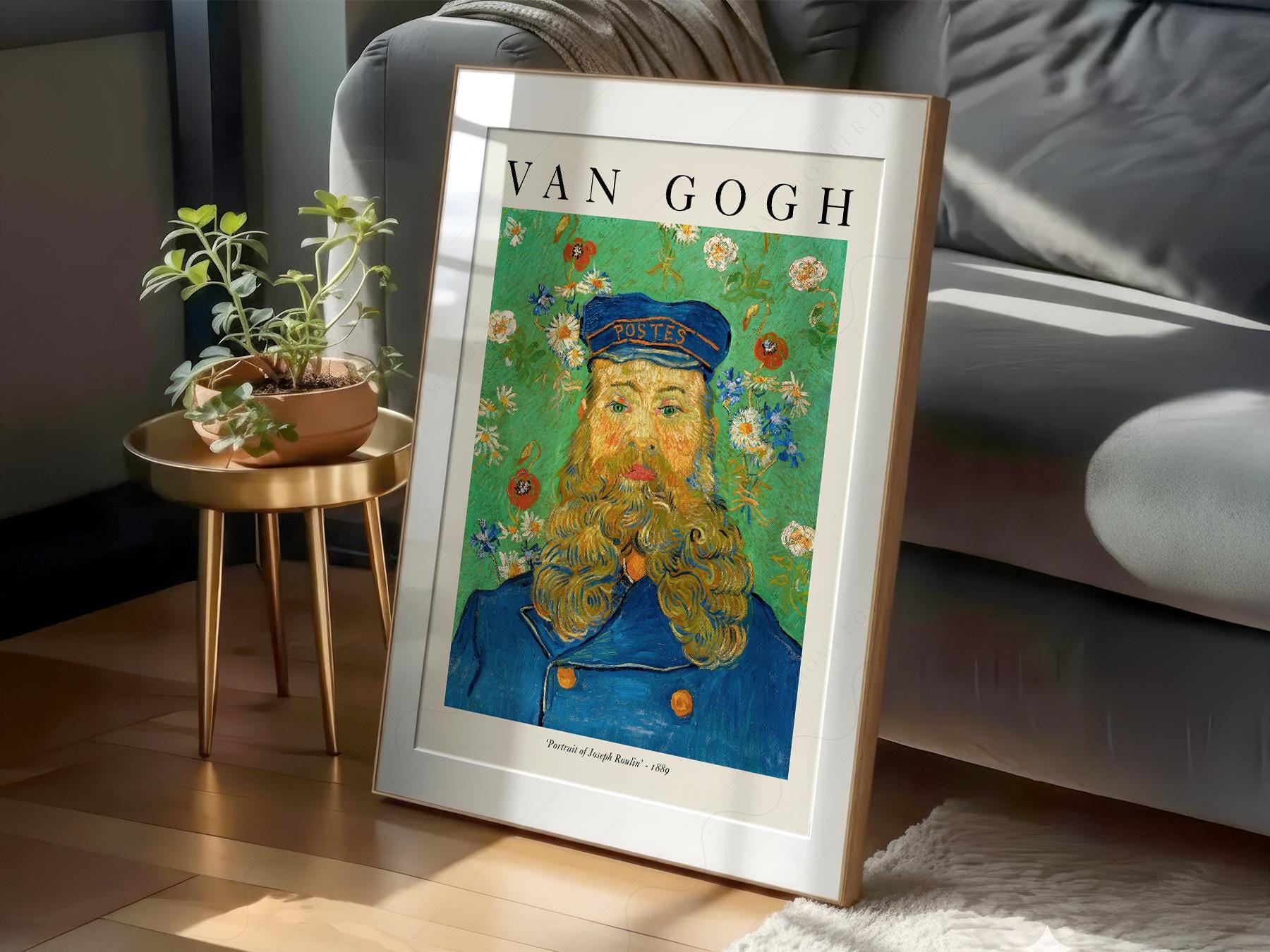 Van Gogh Portrait of Joseph Roulin Art Print – Famous Painting Wall Decor