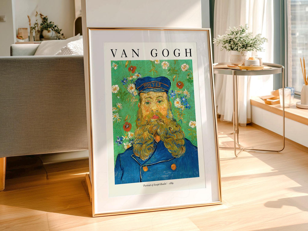 Van Gogh Portrait of Joseph Roulin Art Print – Famous Painting Wall Decor
