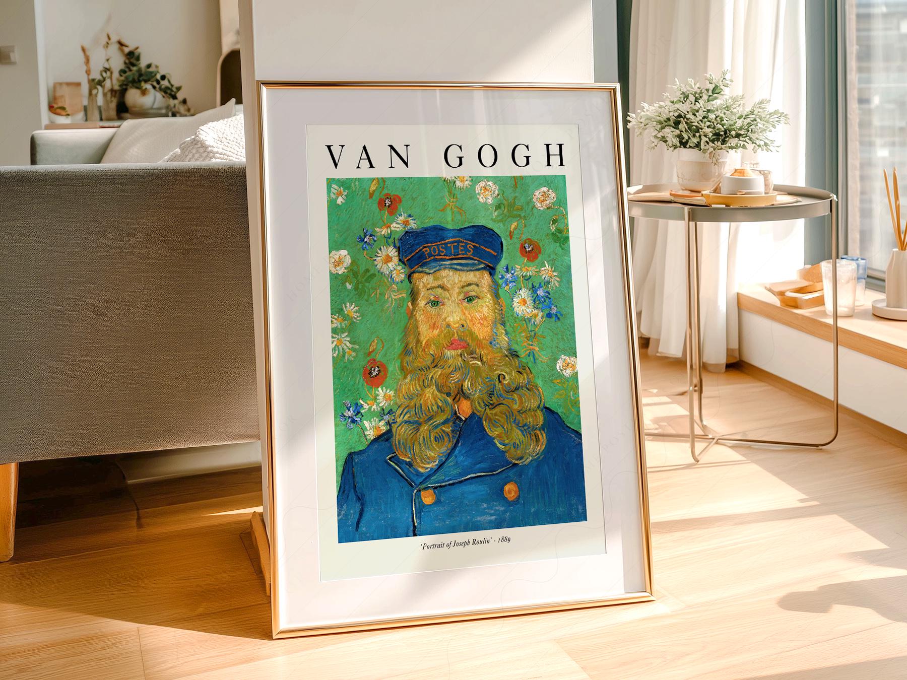 Van Gogh Portrait of Joseph Roulin Art Print – Famous Painting Wall Decor
