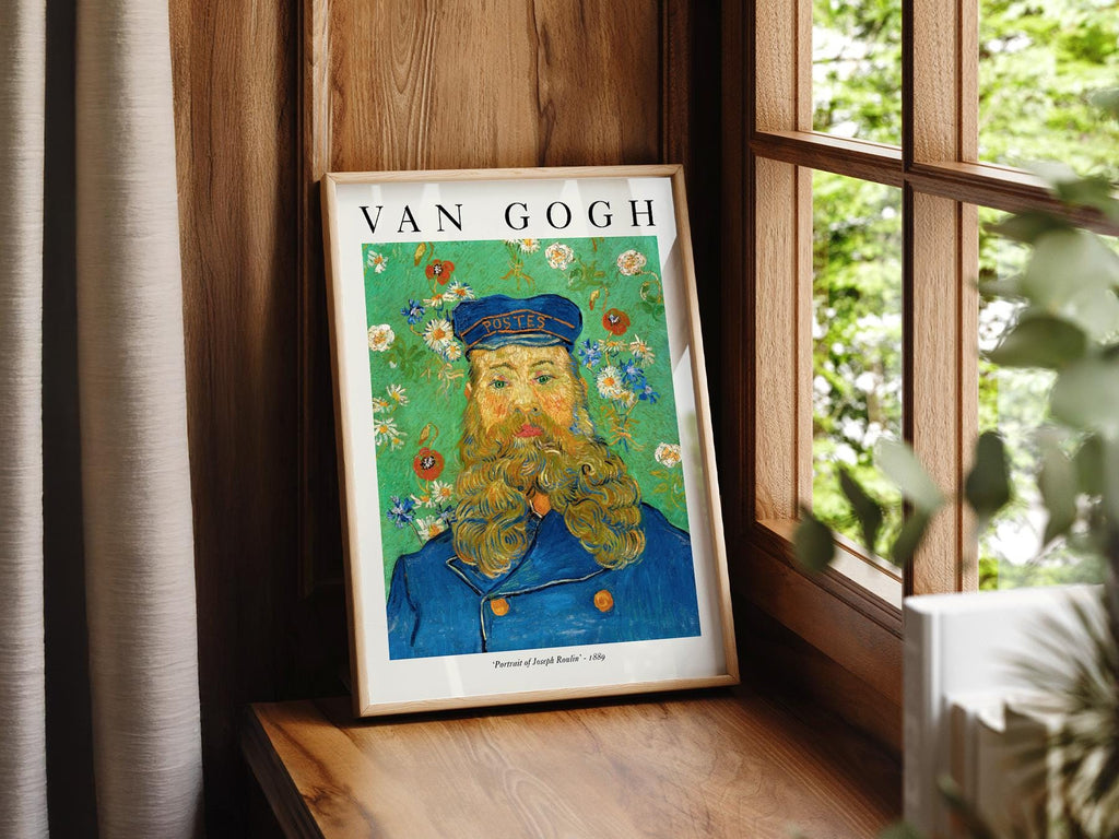 Van Gogh Portrait of Joseph Roulin Art Print – Famous Painting Wall Decor