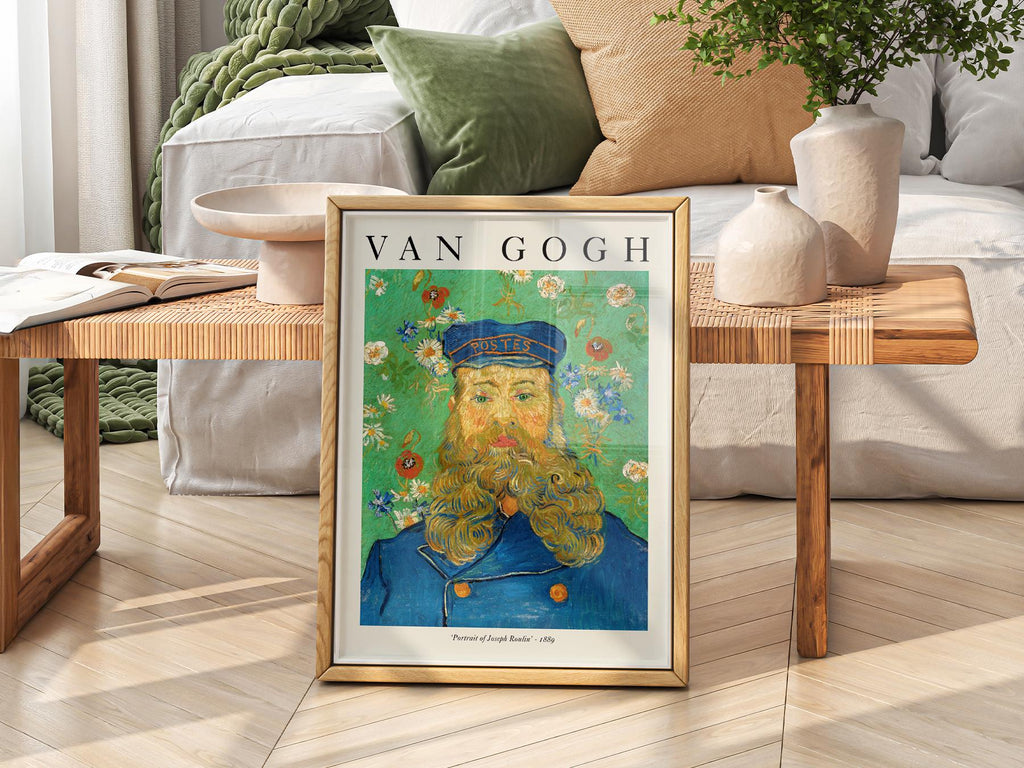 Van Gogh Portrait of Joseph Roulin Art Print – Famous Painting Wall Decor