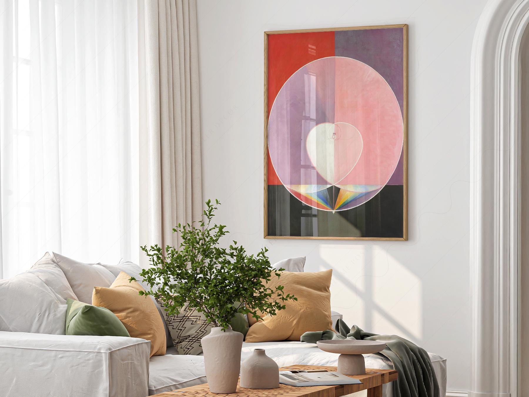 Hilma af Klint Doves No. 2 Art Print – Abstract Spiritual Wall Art