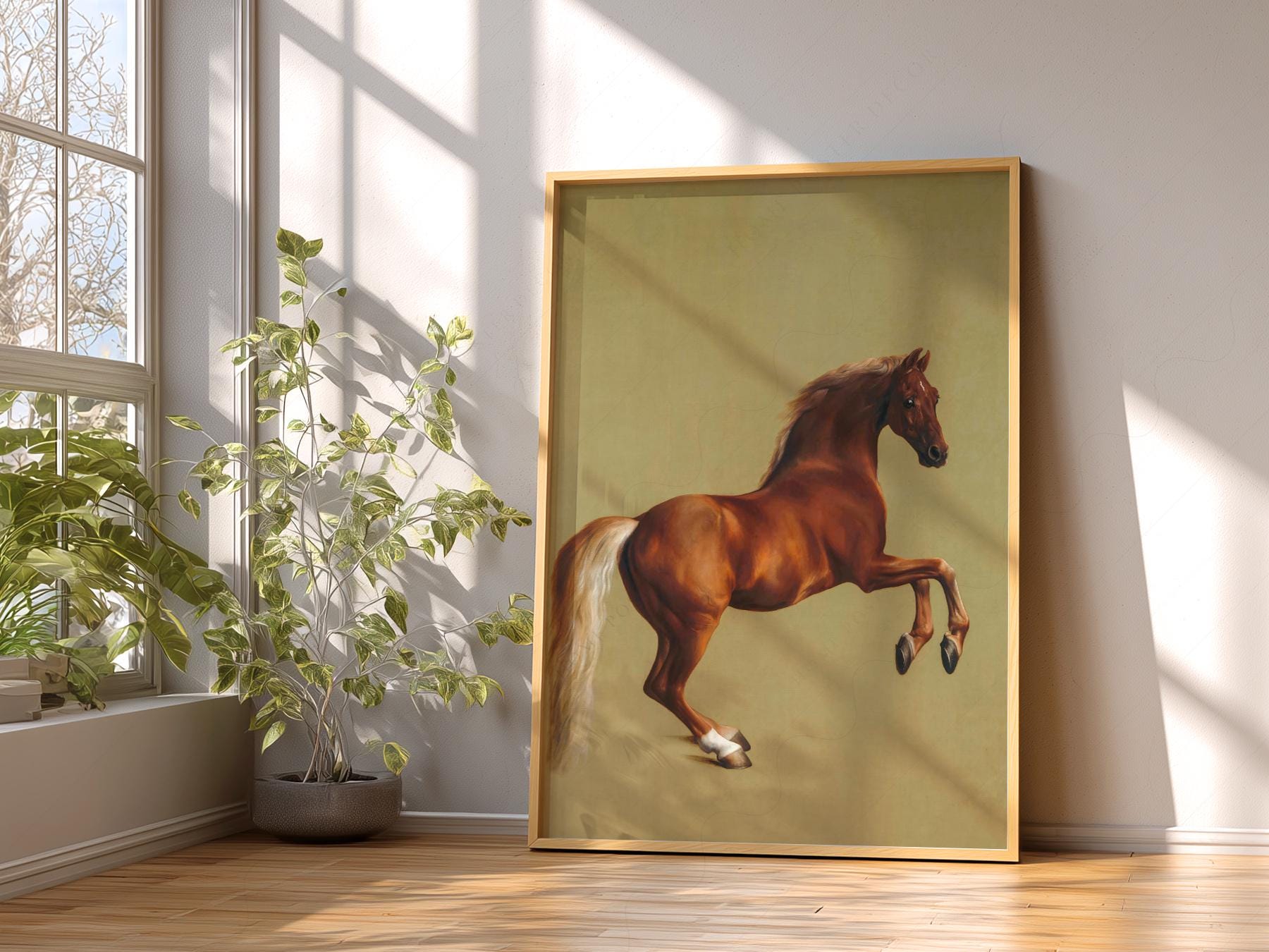George Stubbs Whistlejacket Art Print – Classic Horse Portrait Wall Art