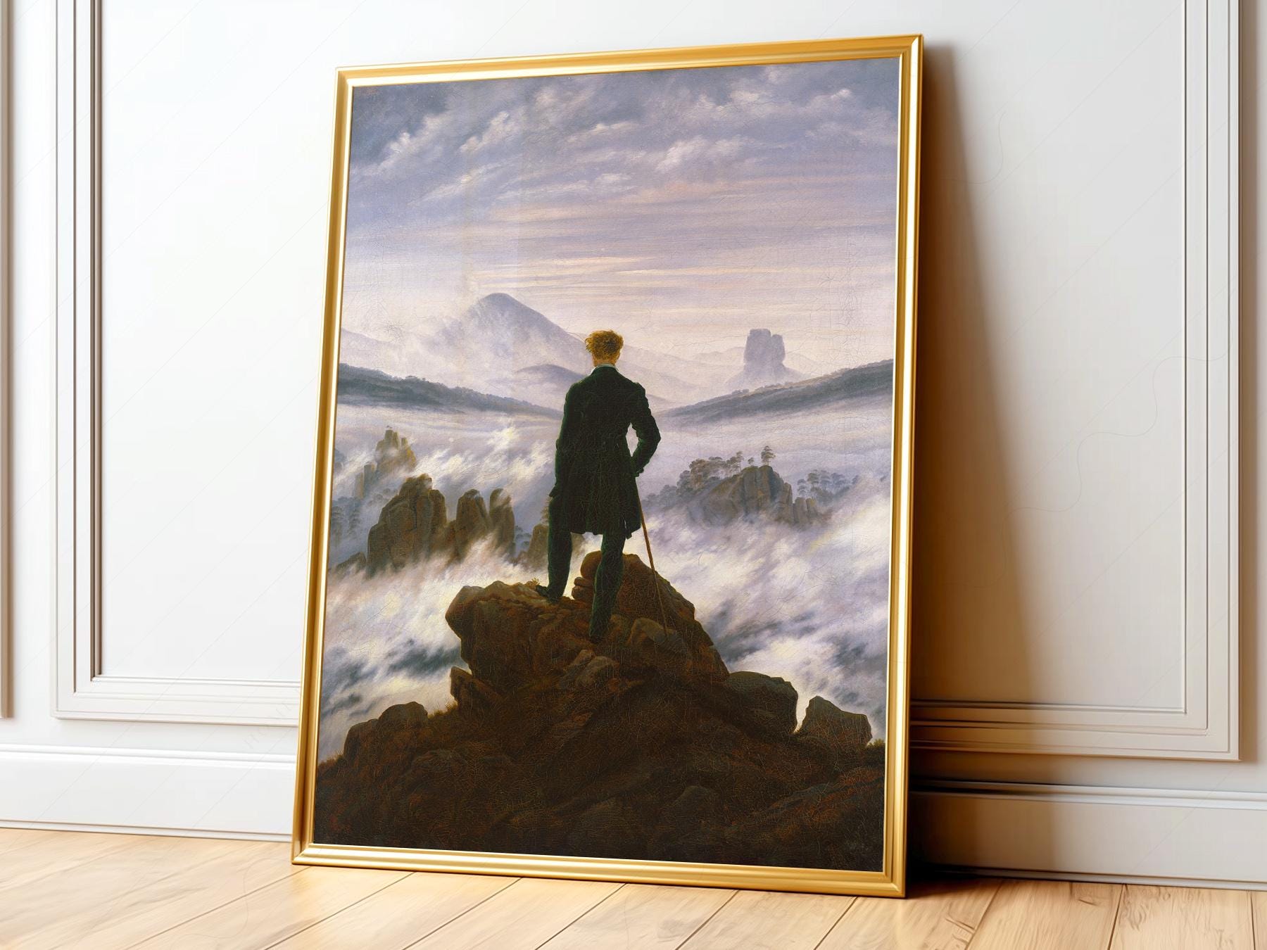 Caspar David Friedrich Wanderer, Above the Sea of Fog Print