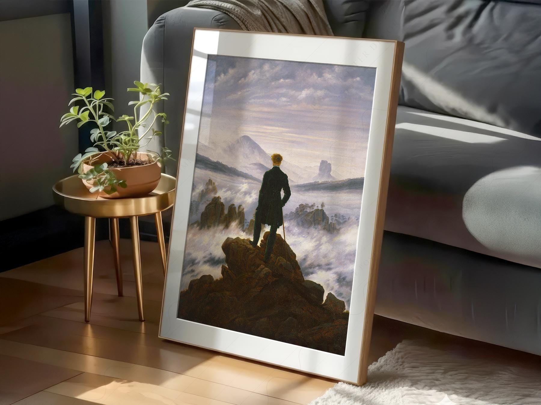 Caspar David Friedrich Wanderer, Above the Sea of Fog Print