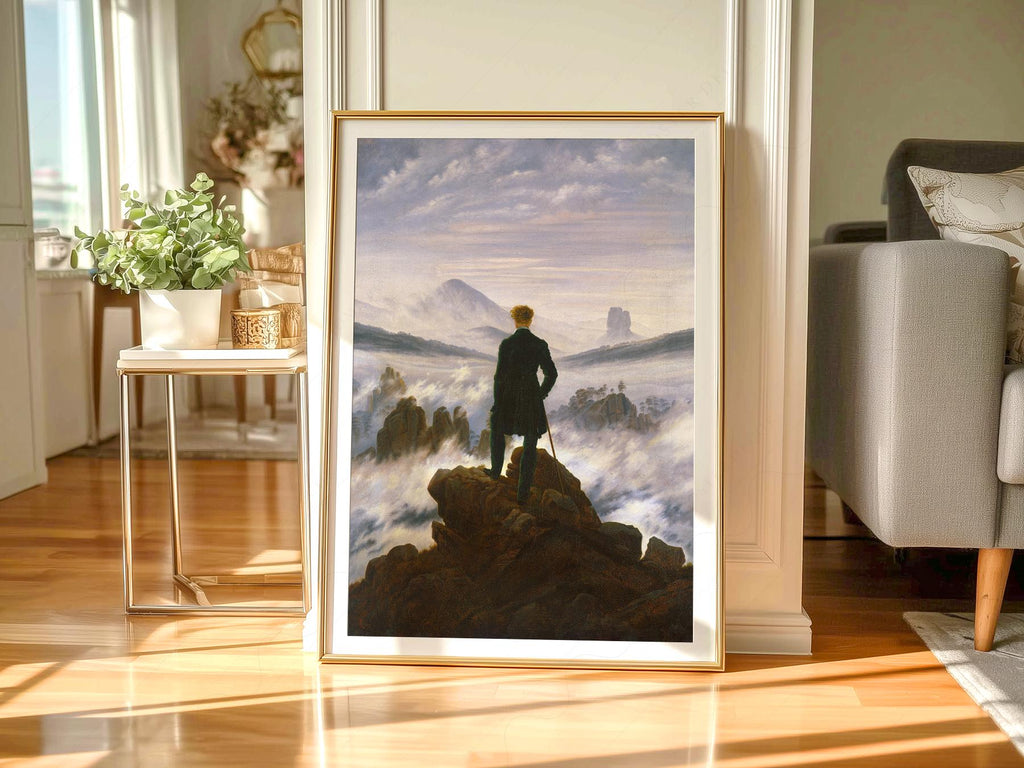 Caspar David Friedrich Wanderer, Above the Sea of Fog Print
