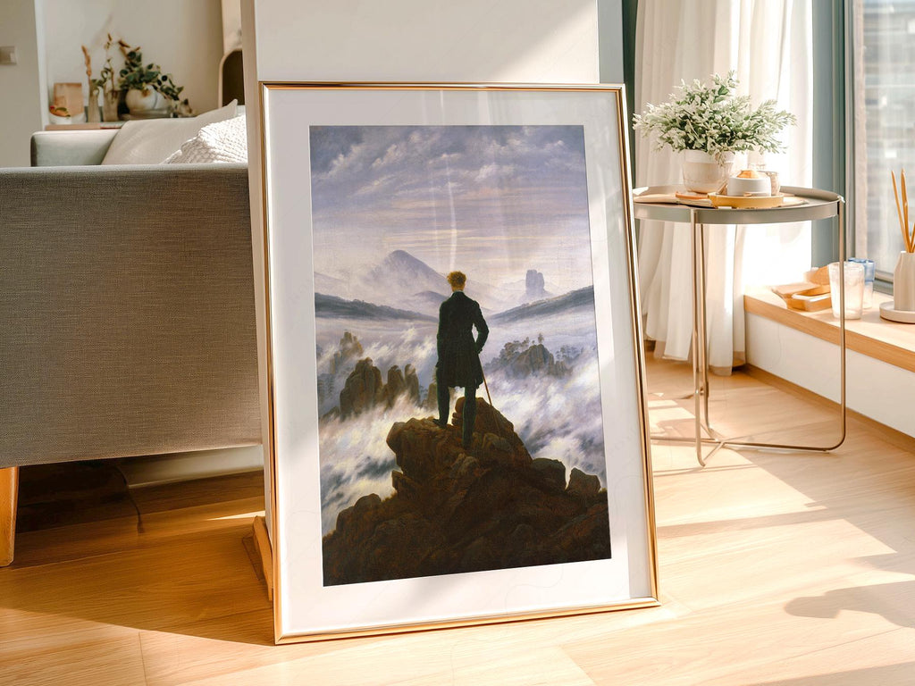 Caspar David Friedrich Wanderer, Above the Sea of Fog Print