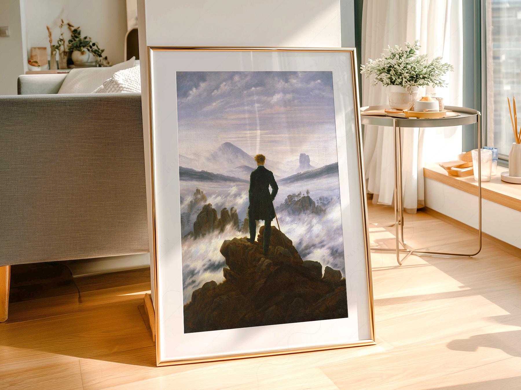 Caspar David Friedrich Wanderer, Above the Sea of Fog Print