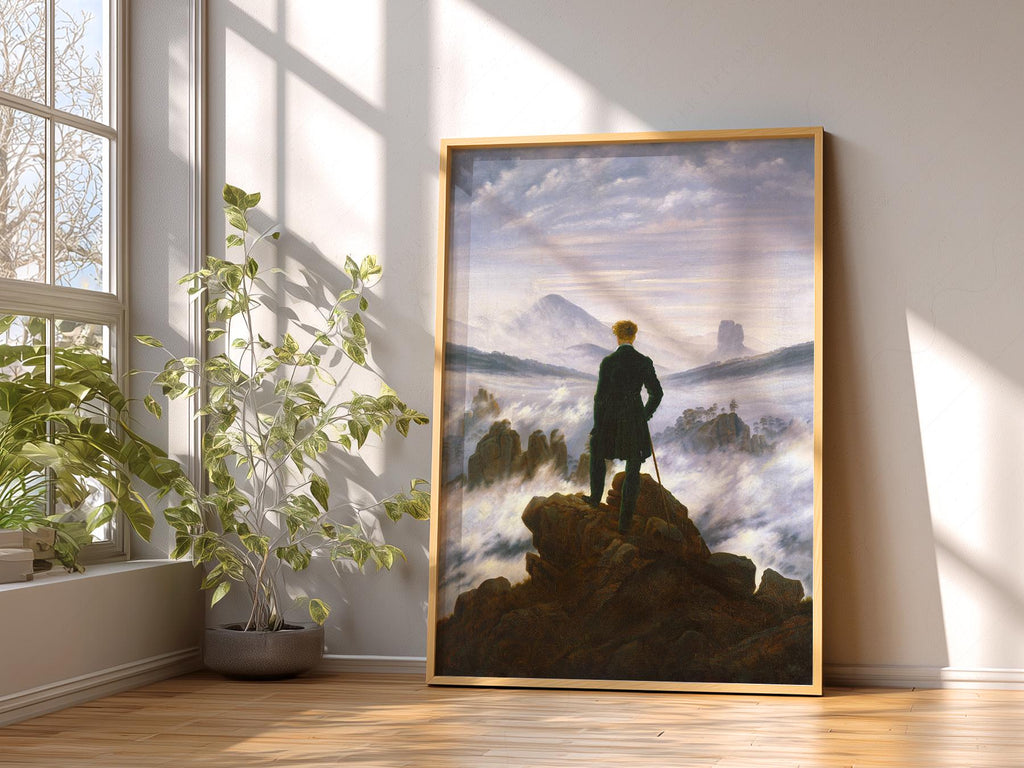 Caspar David Friedrich Wanderer, Above the Sea of Fog Print