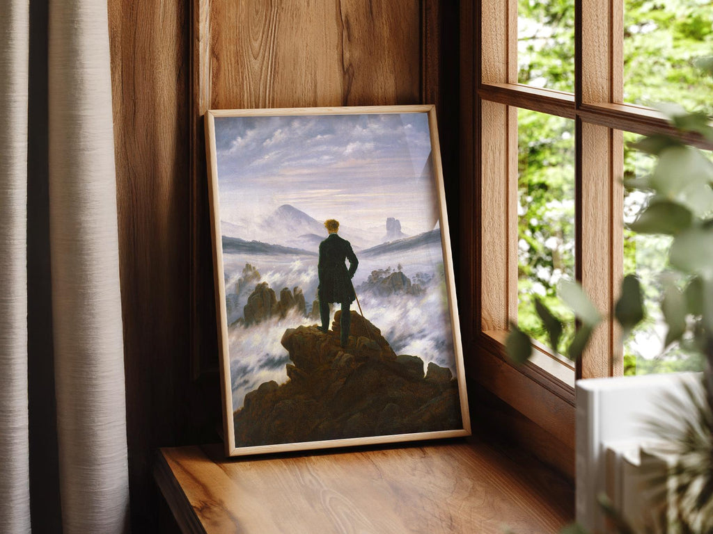 Caspar David Friedrich Wanderer, Above the Sea of Fog Print