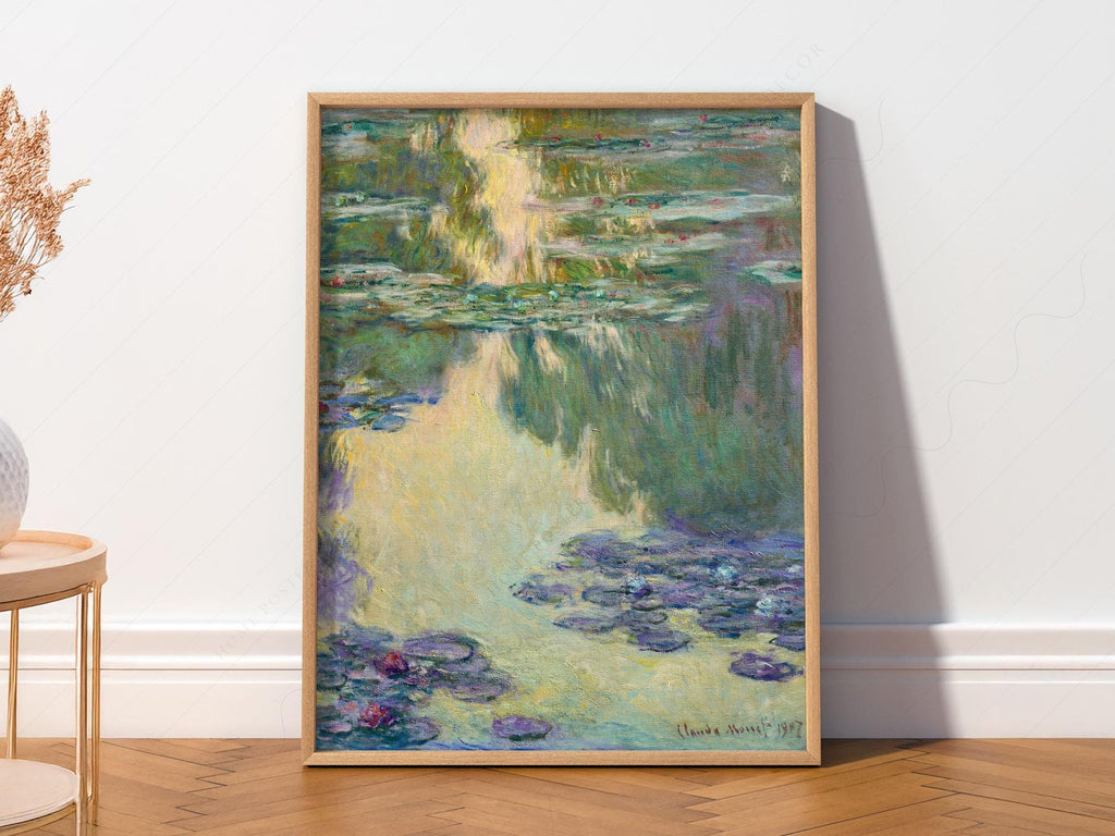 Claude Monet Water Lilies Art Print – Impressionist Poster Wall Decor