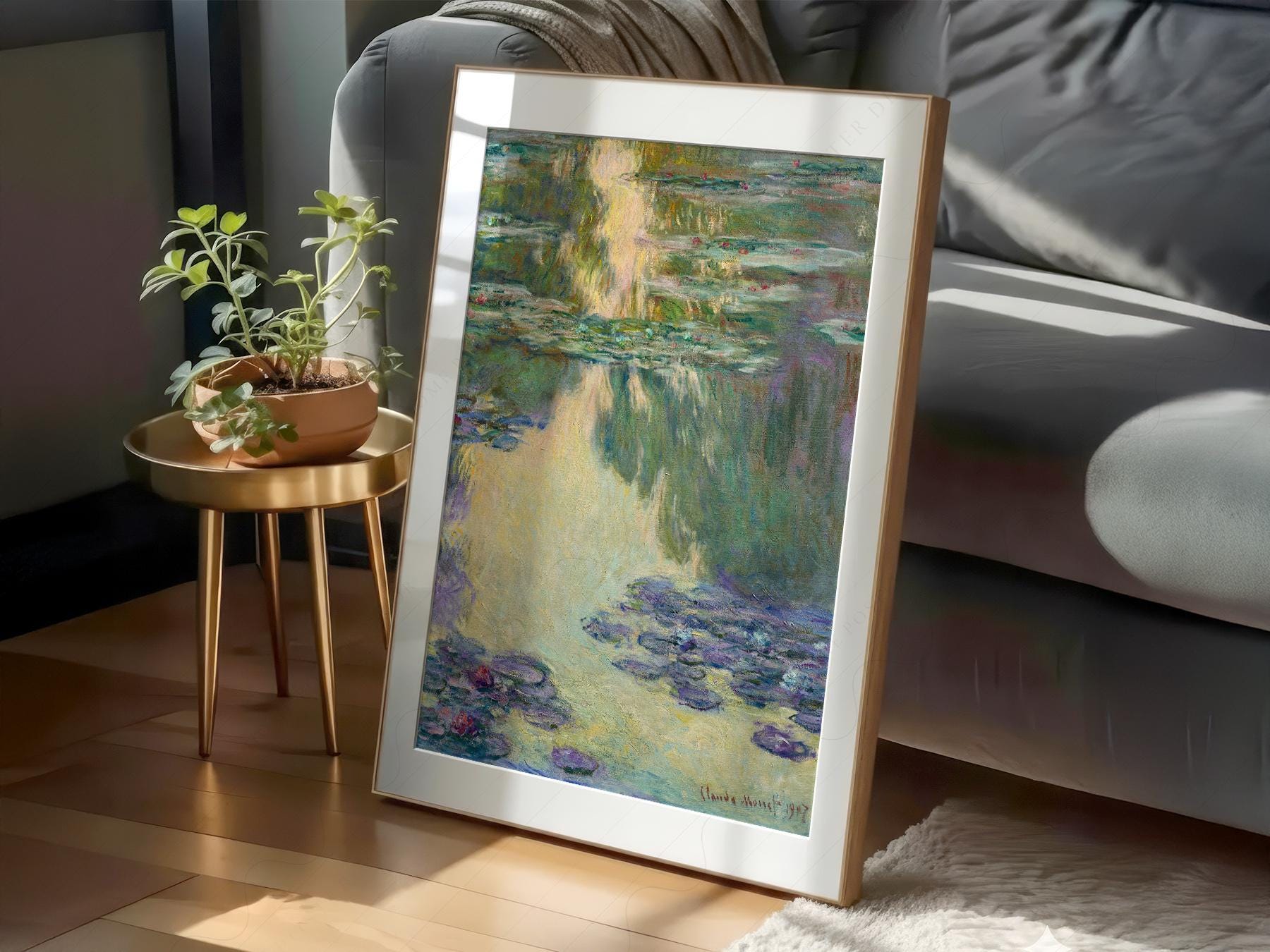 Claude Monet Water Lilies Art Print – Impressionist Poster Wall Decor