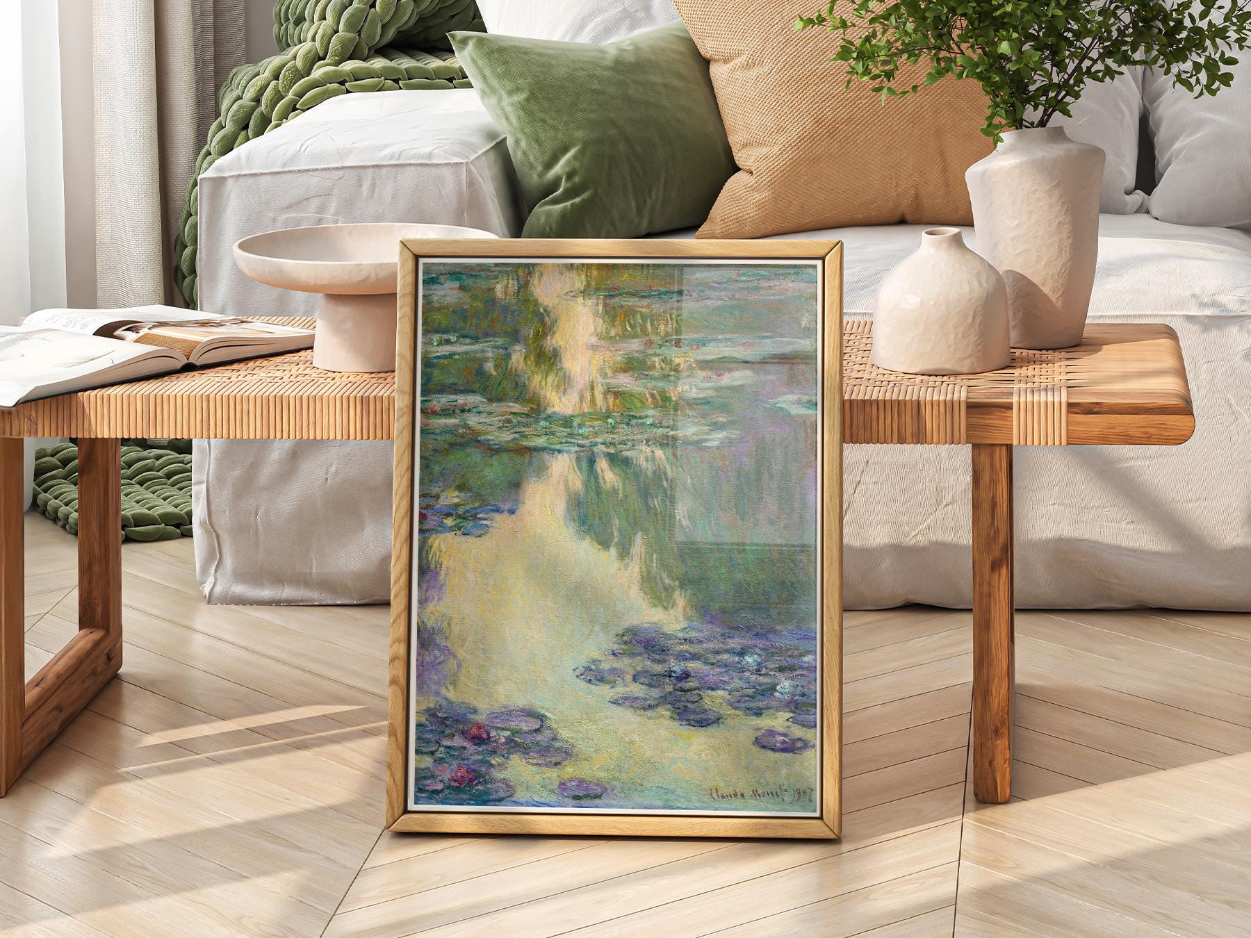 Claude Monet Water Lilies Art Print – Impressionist Poster Wall Decor