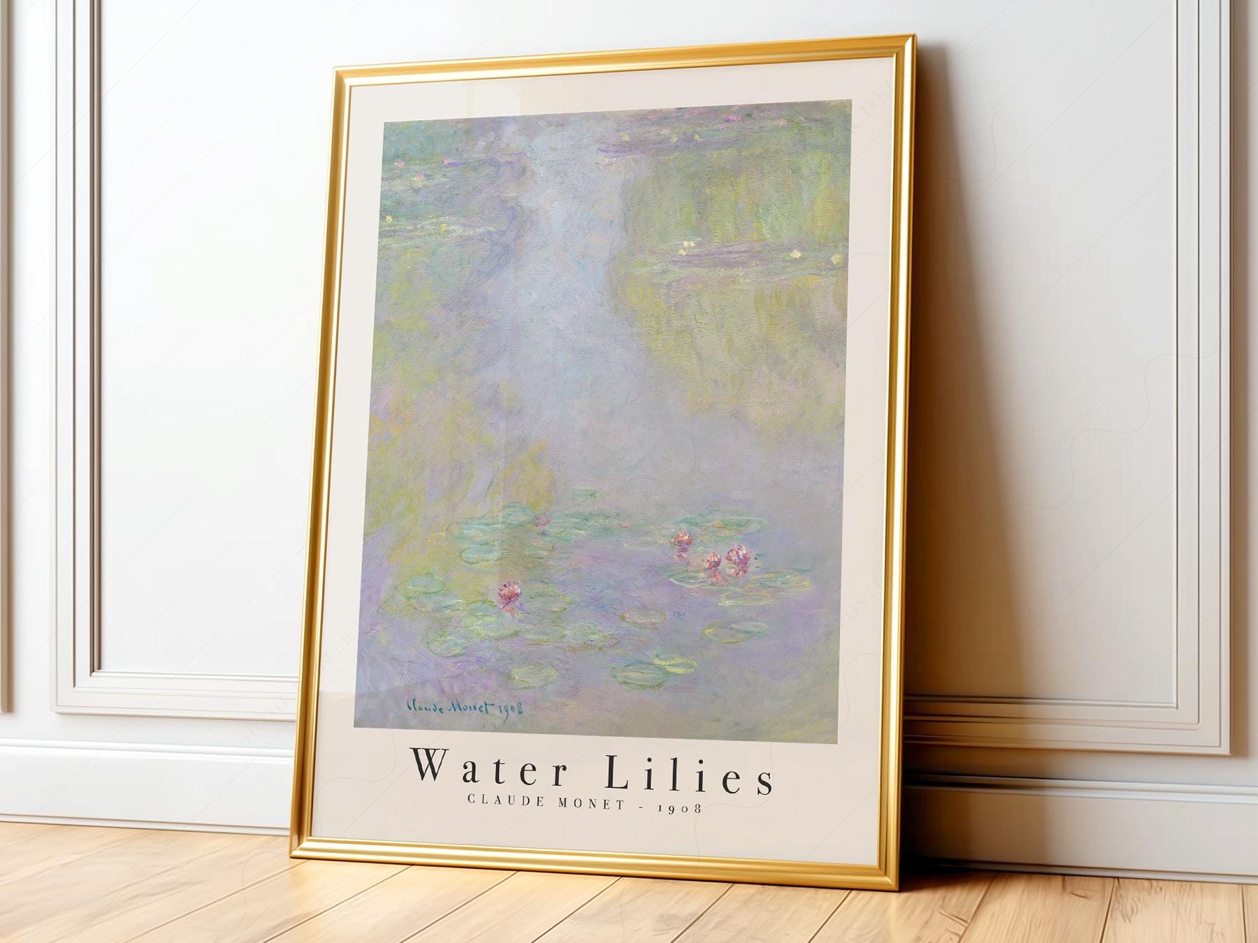 Claude Monet Water Lilies 1908 Art Print – Classic Wall Decor Poster