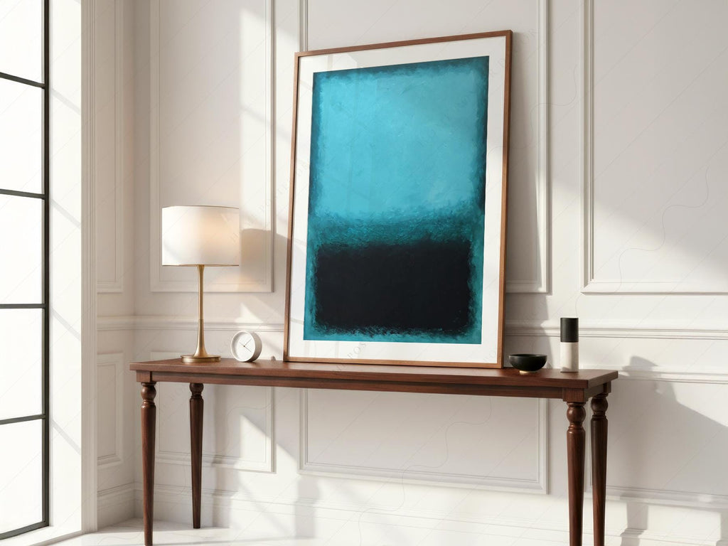 Mark Rothko Blue Abstract Art Print – Modern Minimalist Wall Decor