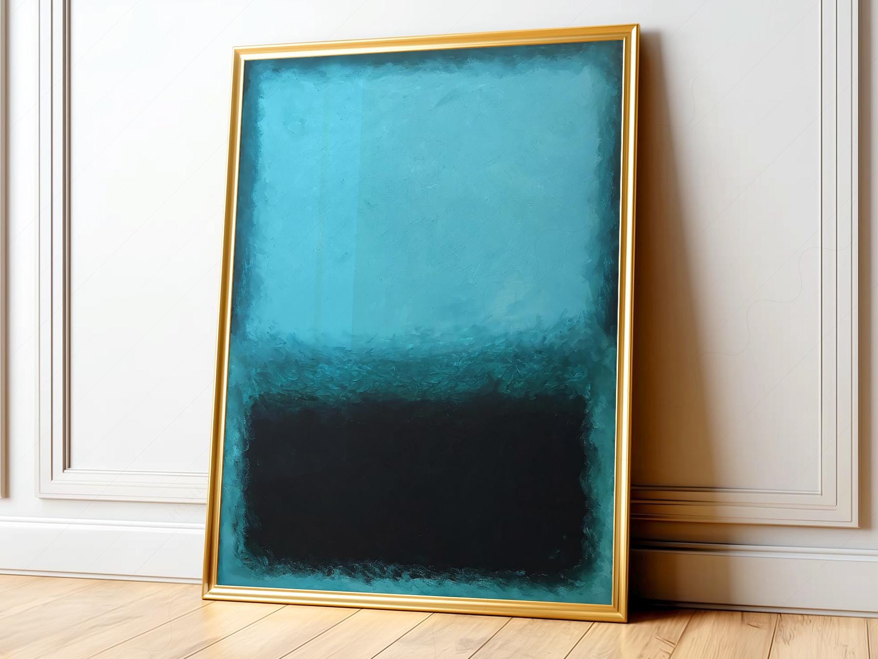 Mark Rothko Blue Abstract Art Print – Modern Minimalist Wall Decor