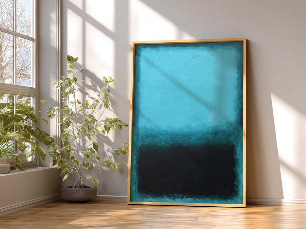 Mark Rothko Blue Abstract Art Print – Modern Minimalist Wall Decor